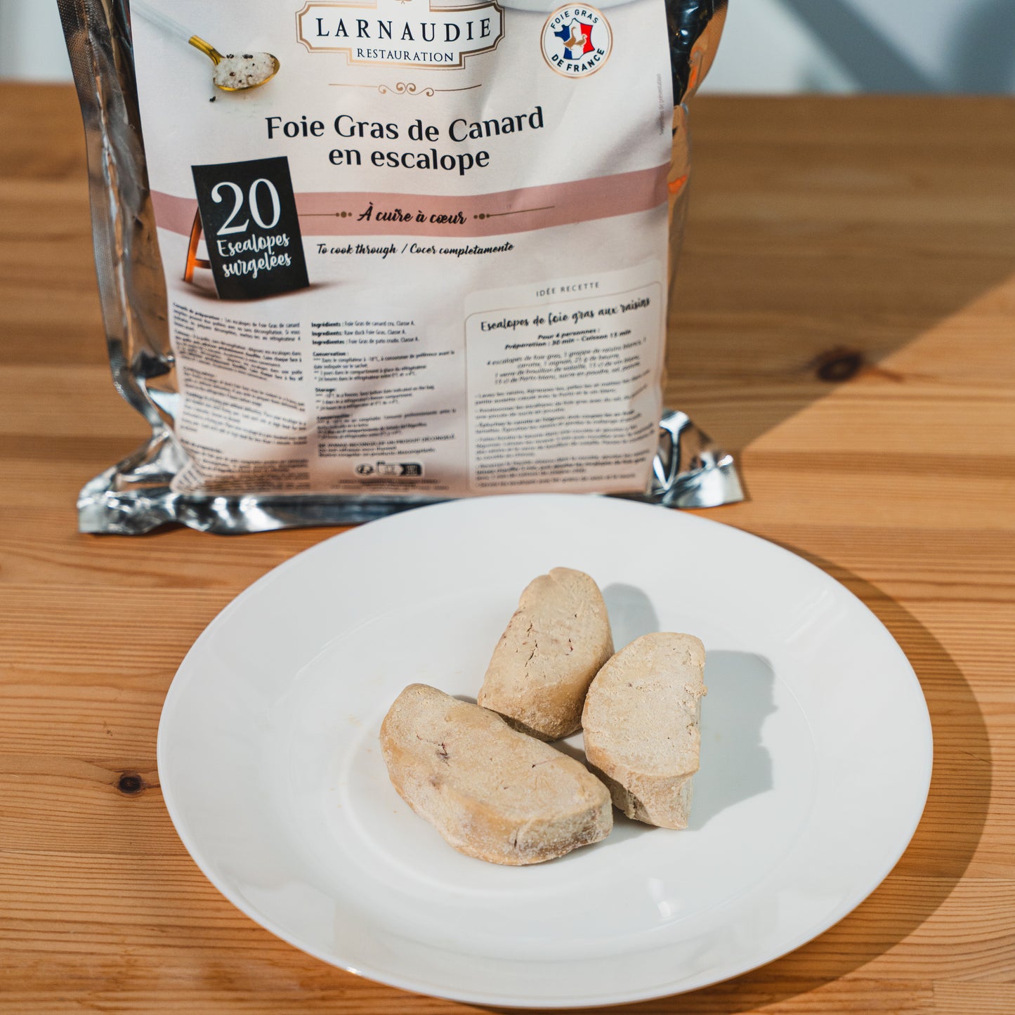 Jean's Larnaudie foie gras de canard en escalope